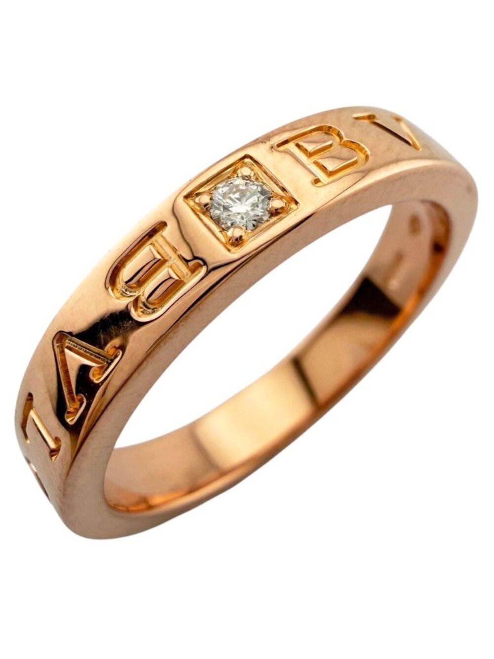 Bvlgari Ring 18k Pink Gold Diamond